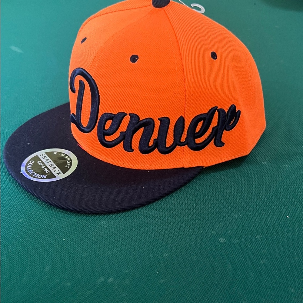 Denver Orange and blue Snapback Hat
